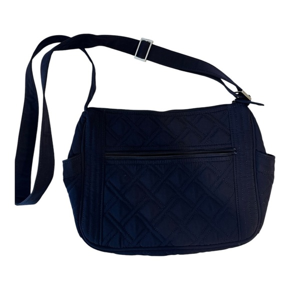 Vera Bradley Quilted Shoulder Black in Navy - Picture 3 of 6